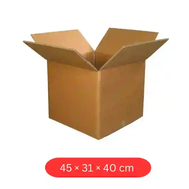 5-Ply Corrugated Cardboard Box - 45cm Length x 31cm Width x 40cm Height