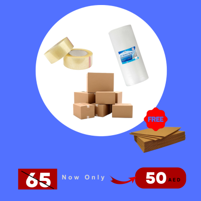 Packaging Combo Offer – 5-Ply Cartons, Tape, and Bubble Wrap