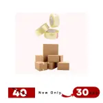 Combo Offer: 5 Medium Carton Boxes + 3 Clear Adhesive Tapes