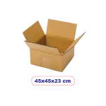 5-Ply Corrugated Cardboard Box - 45cm Length x 45cm Width x 23cm Height