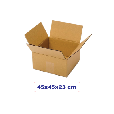 5-Ply Corrugated Cardboard Box - 45cm Length x 45cm Width x 70cm Height