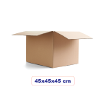 5-Ply Corrugated Cardboard Box - 45cm Length x 45cm Width x 45cm Height