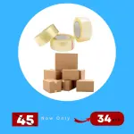 Combo Offer: 5 Medium Carton Boxes + 3 Clear Adhesive Tapes