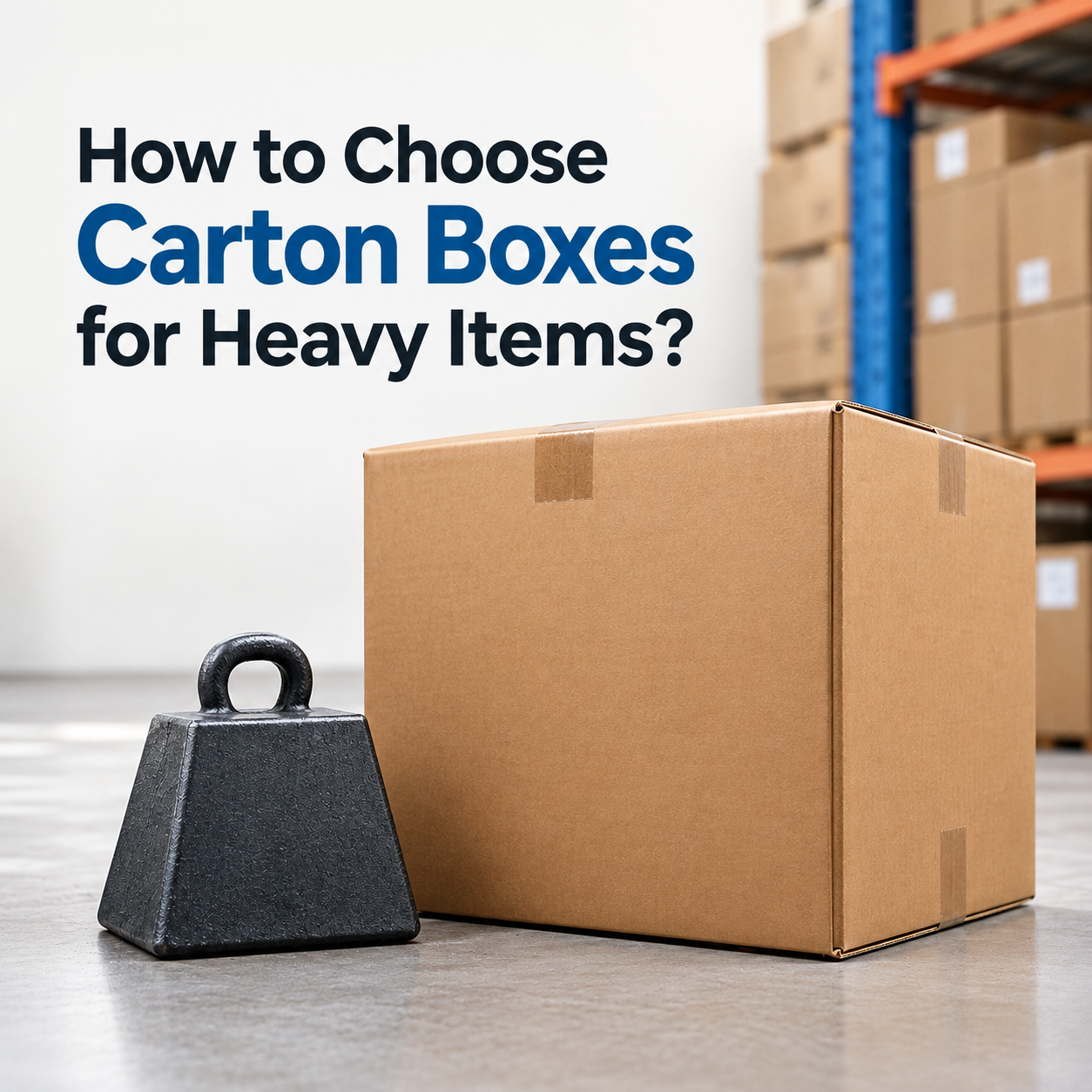How to Choose Carton Boxes for Heavy Items?